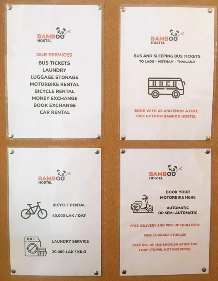 Bamboo Hostel Тхакхек Екстер'єр фото